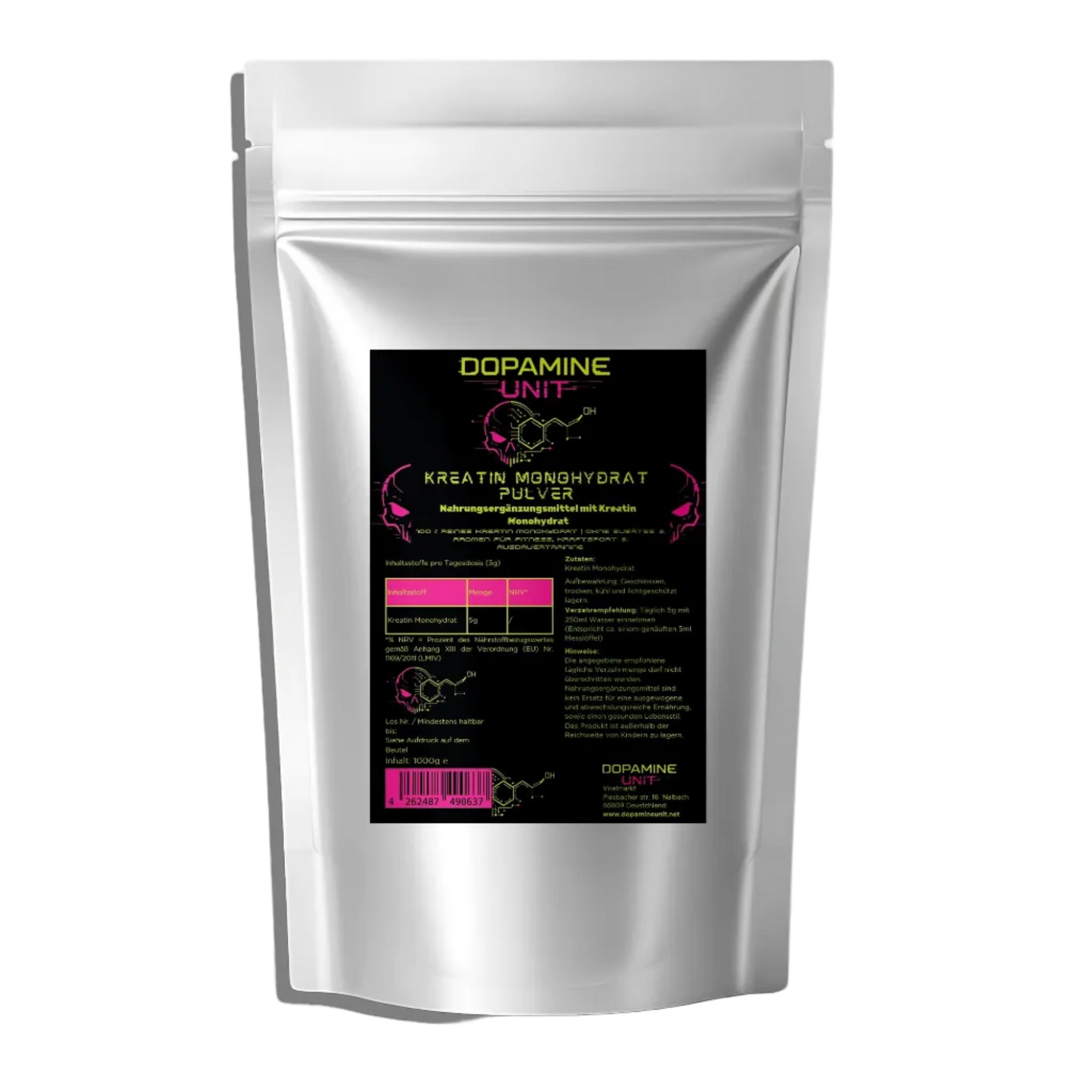 Kreatin Monohydrat - 1000g Doypack