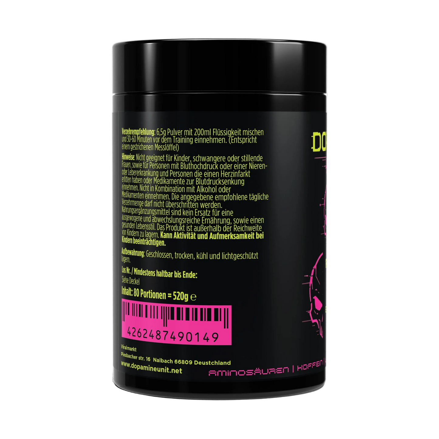 Pre-Workout Booster Himbeere - 520g